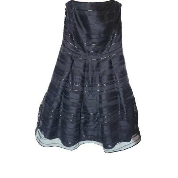 White House Black Market Black Strapless Dress Size 8 A1.4 - Picture 1 of 4
